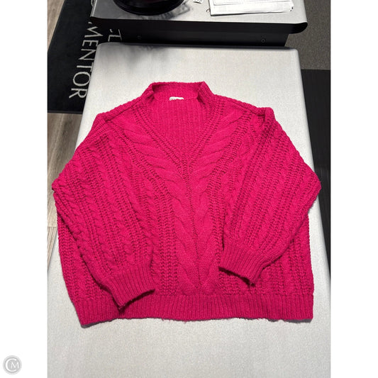 Sweater By Ava & Viv In Pink, Size: 2x