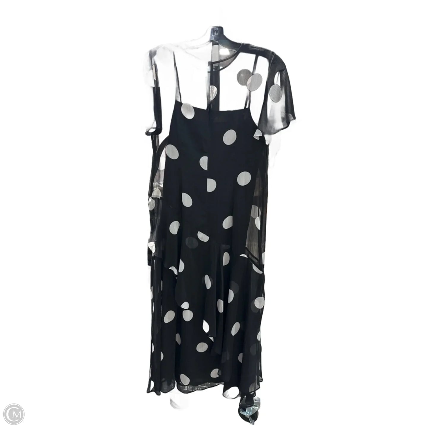 Dress Casual Midi By Loft In Black, Size: L