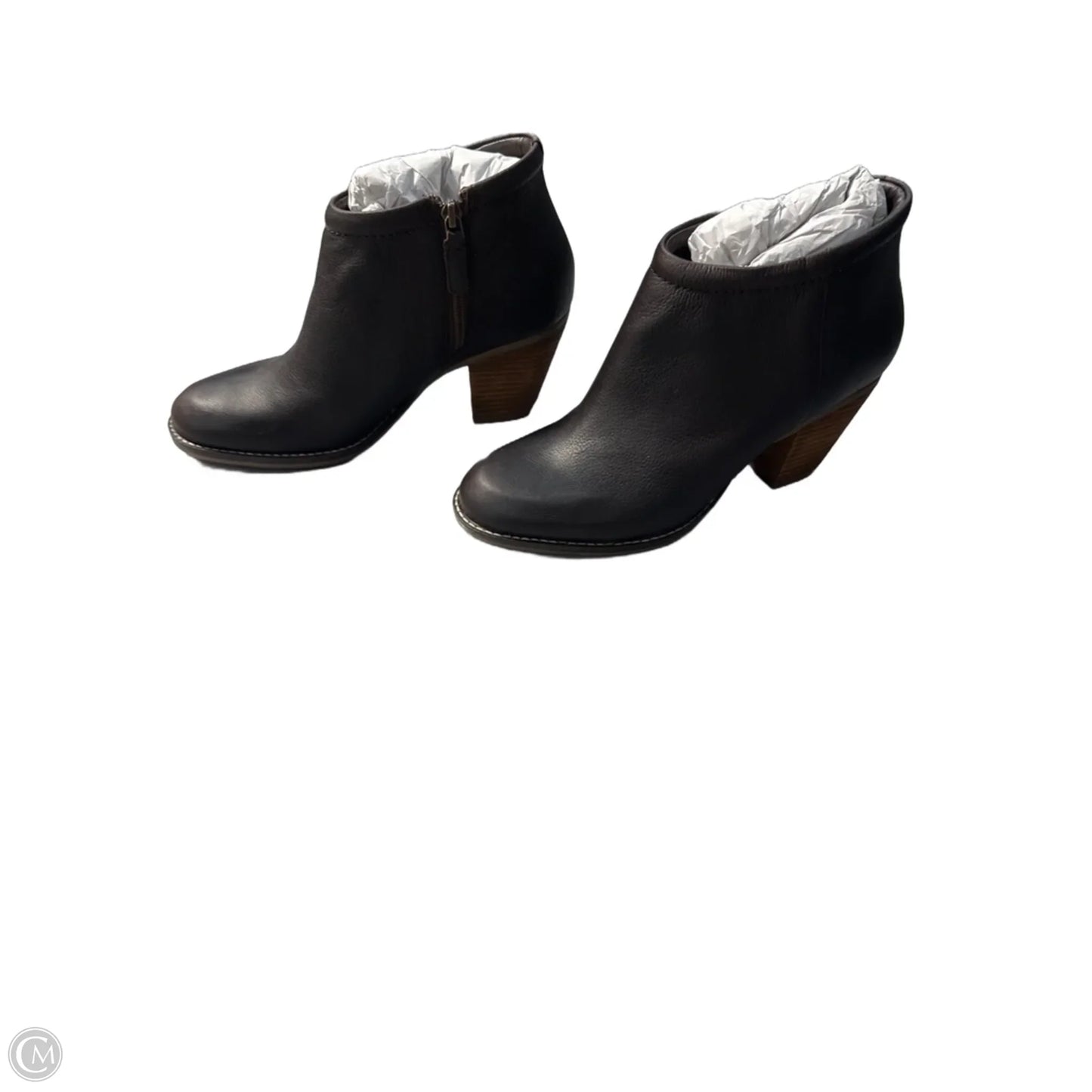 Boots Ankle Heels By Cole-haan In Brown, Size: 9
