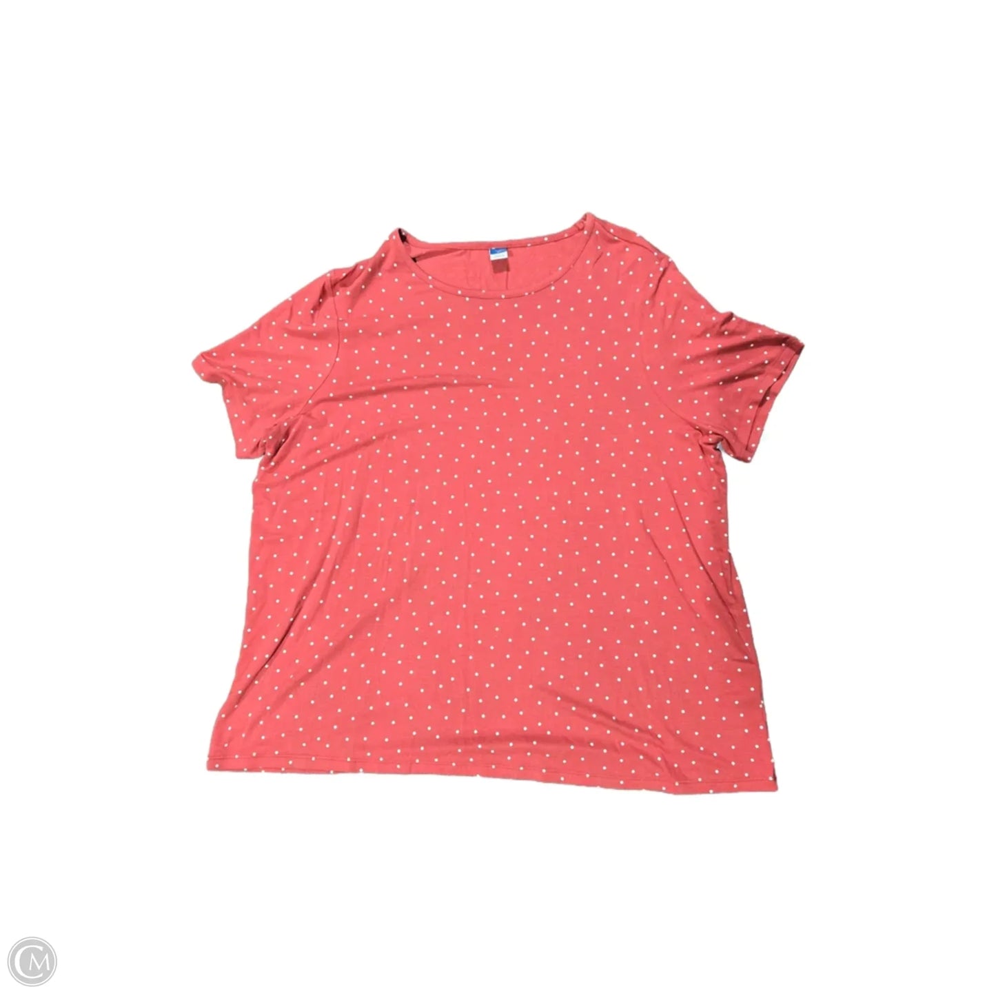 Top Short Sleeve Basic By Old Navy In Polkadot Pattern, Size: Xl
