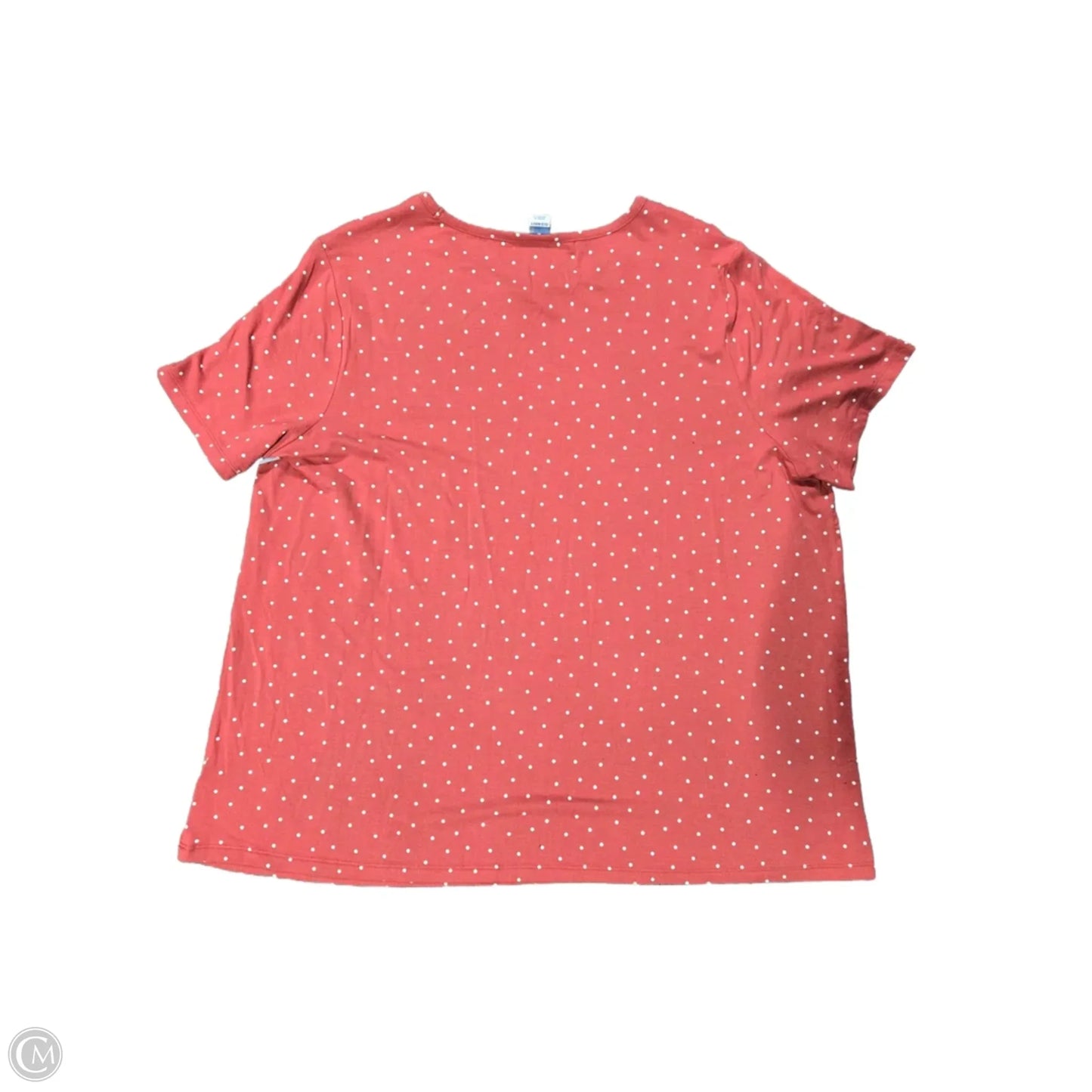 Top Short Sleeve Basic By Old Navy In Polkadot Pattern, Size: Xl