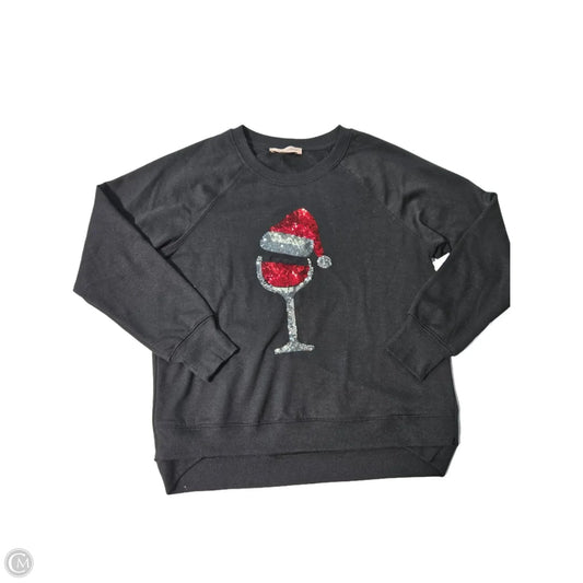 Sweatshirt Crewneck By Philosophy In Black, Size: Sp