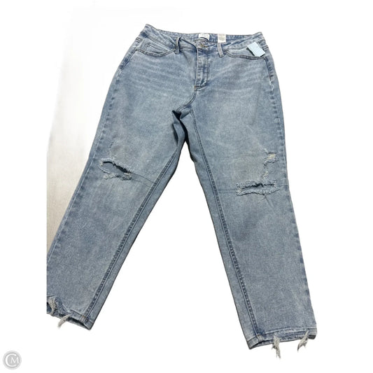 Jeans Straight By Time And Tru In Blue Denim, Size: 12