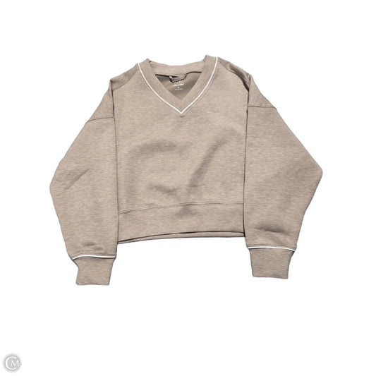 Top Long Sleeve By Ypb In Brown, Size: S