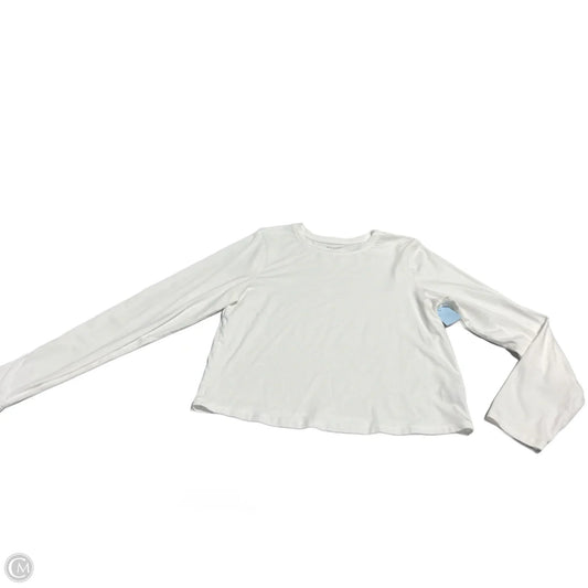 Top Long Sleeve By Old Navy In White, Size: L