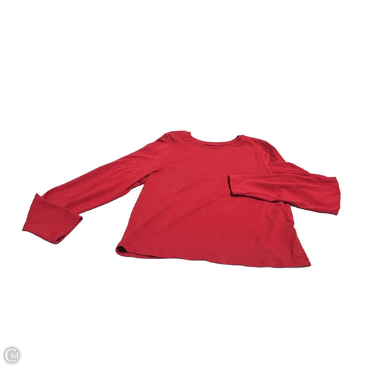 Top Long Sleeve By Old Navy In Red, Size: L