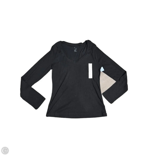 Top Long Sleeve By A New Day In Black, Size: M