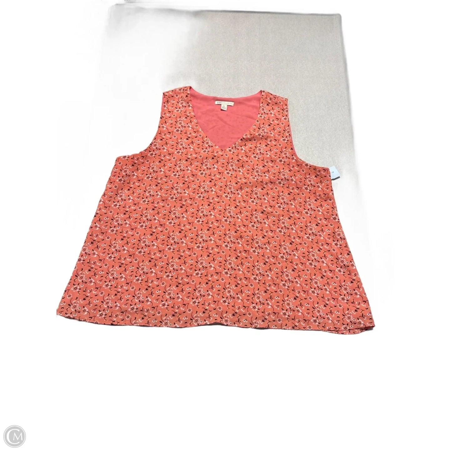 Tank Top By Cato In Floral Print, Size: Xl