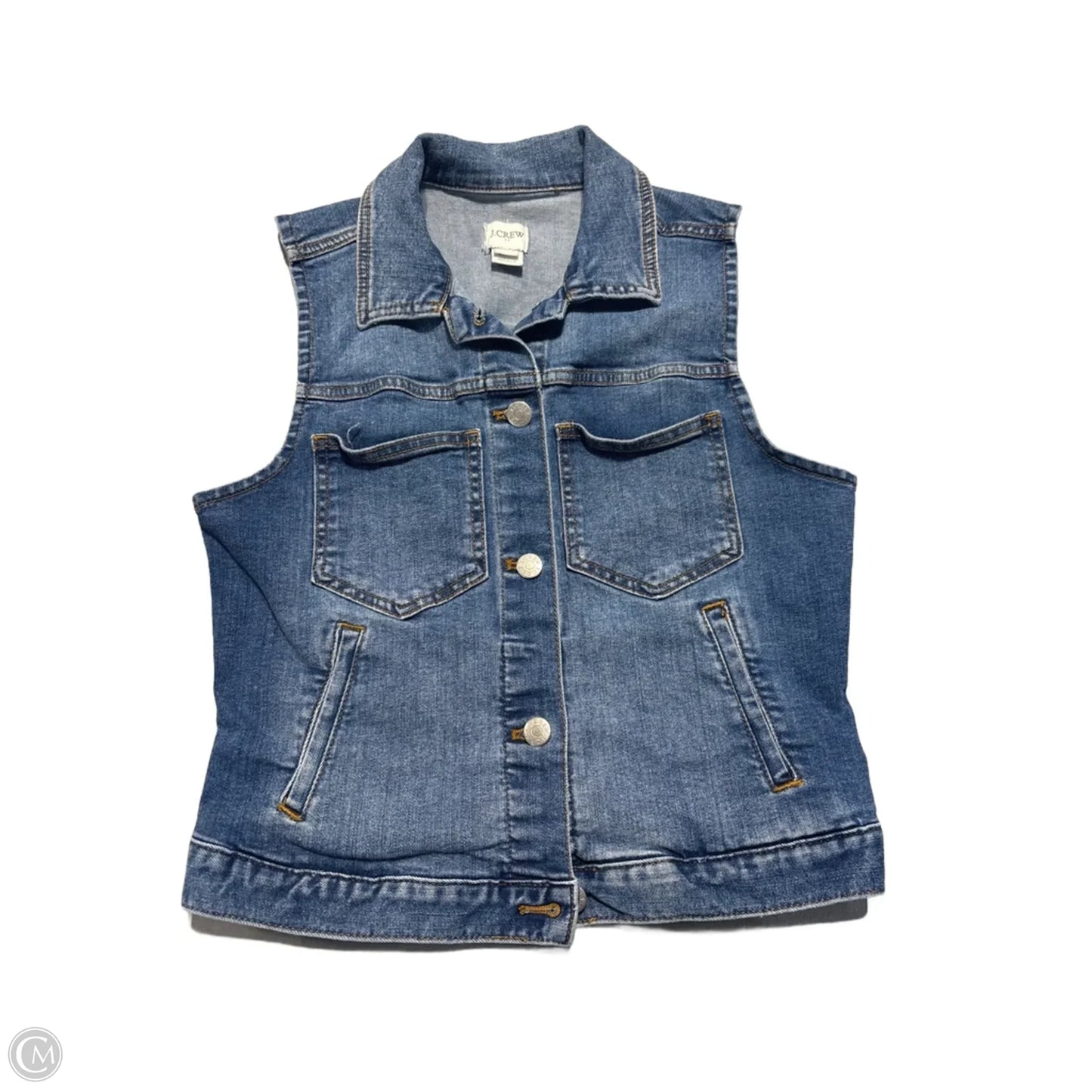 Vest Other By J. Crew In Blue Denim, Size: Xs
