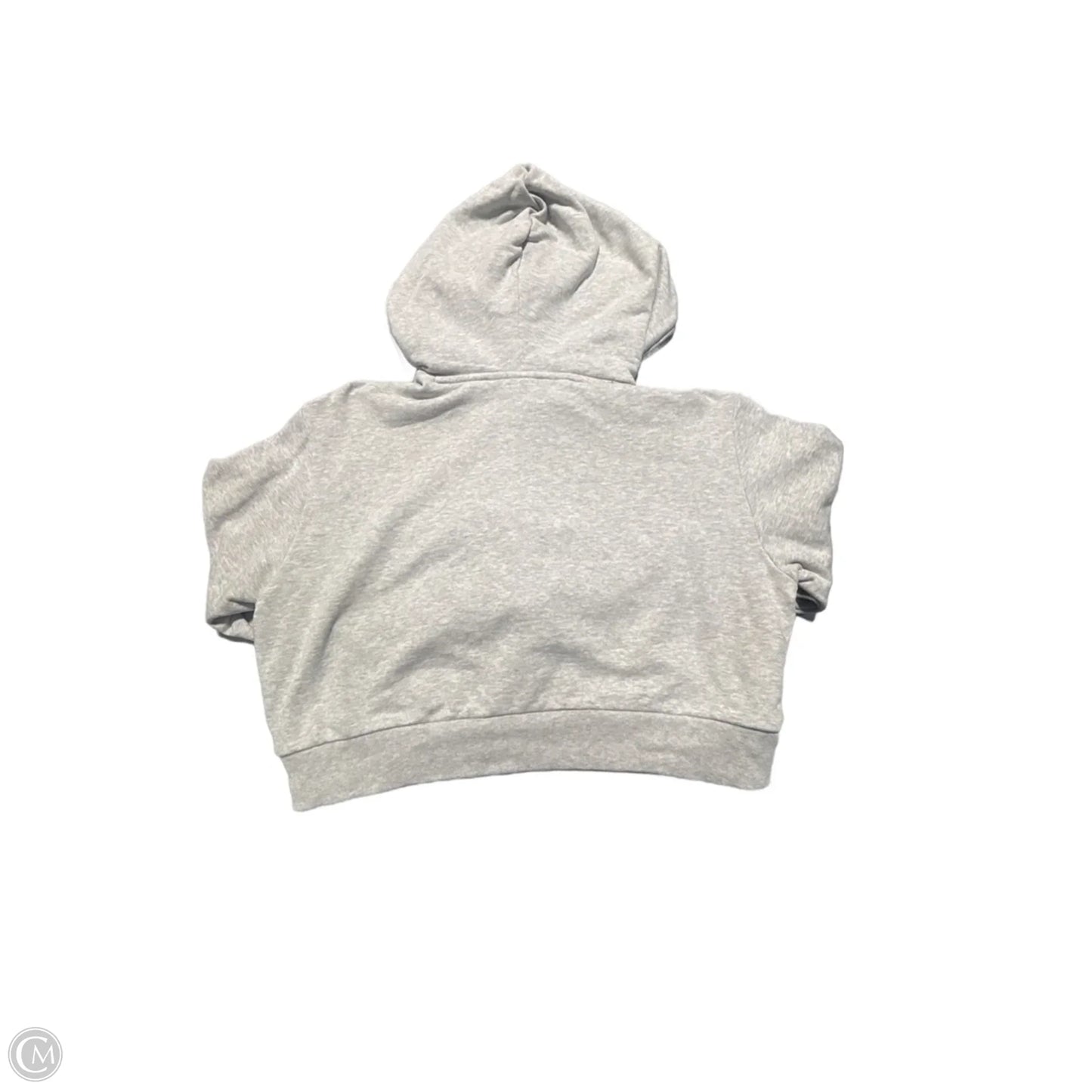 Sweatshirt Hoodie By Adidas In Grey, Size: M