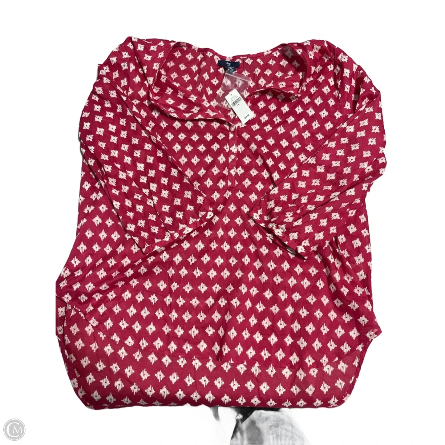 Top Long Sleeve By Gap In Pink, Size: Xxl