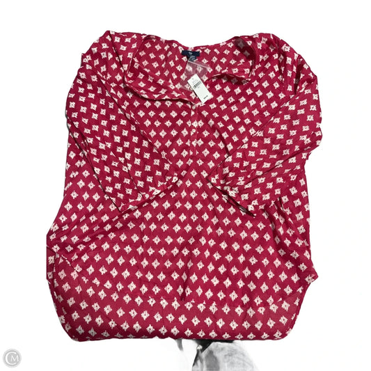 Top Long Sleeve By Gap In Pink, Size: Xxl
