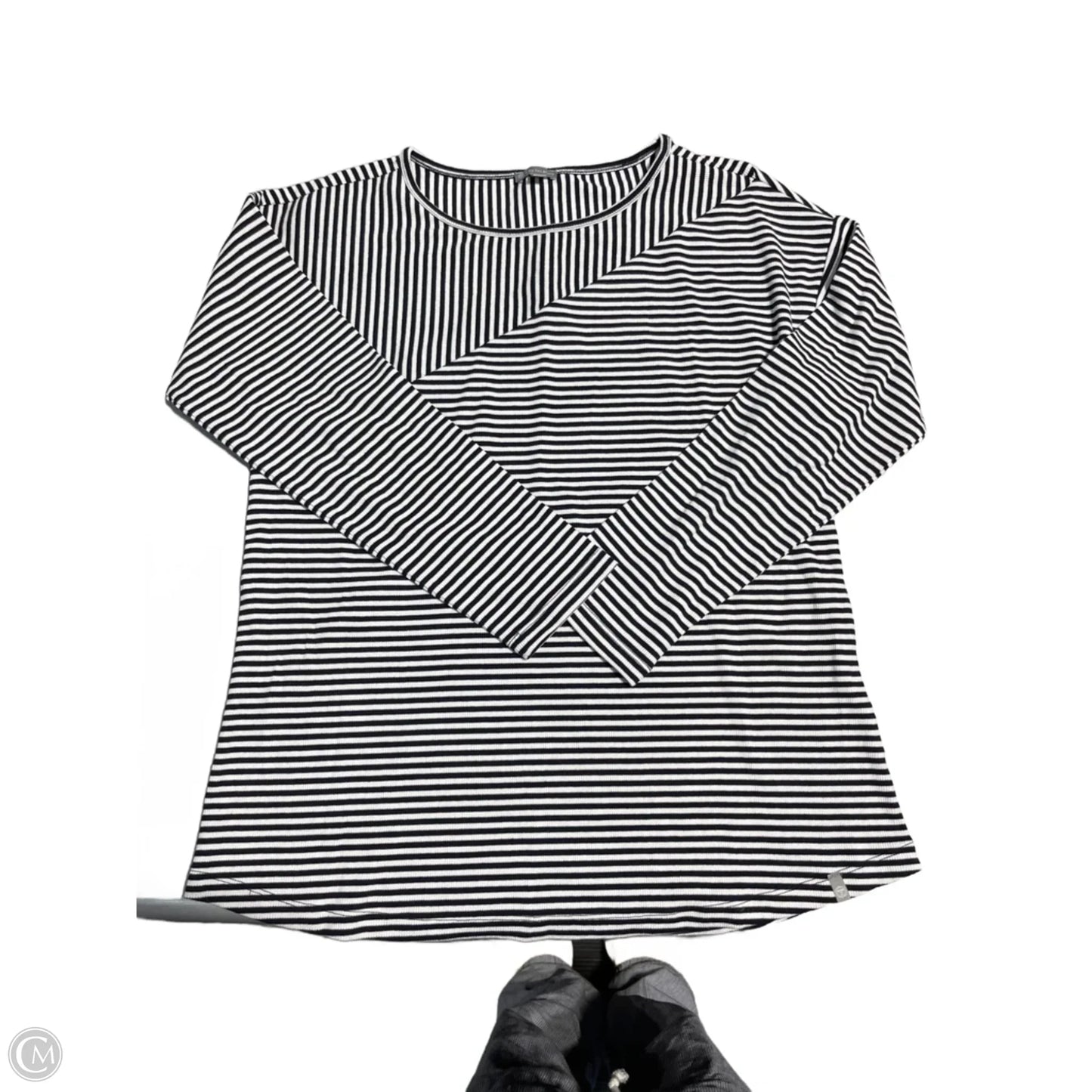 Top Long Sleeve By Talbots In Striped Pattern, Size: S