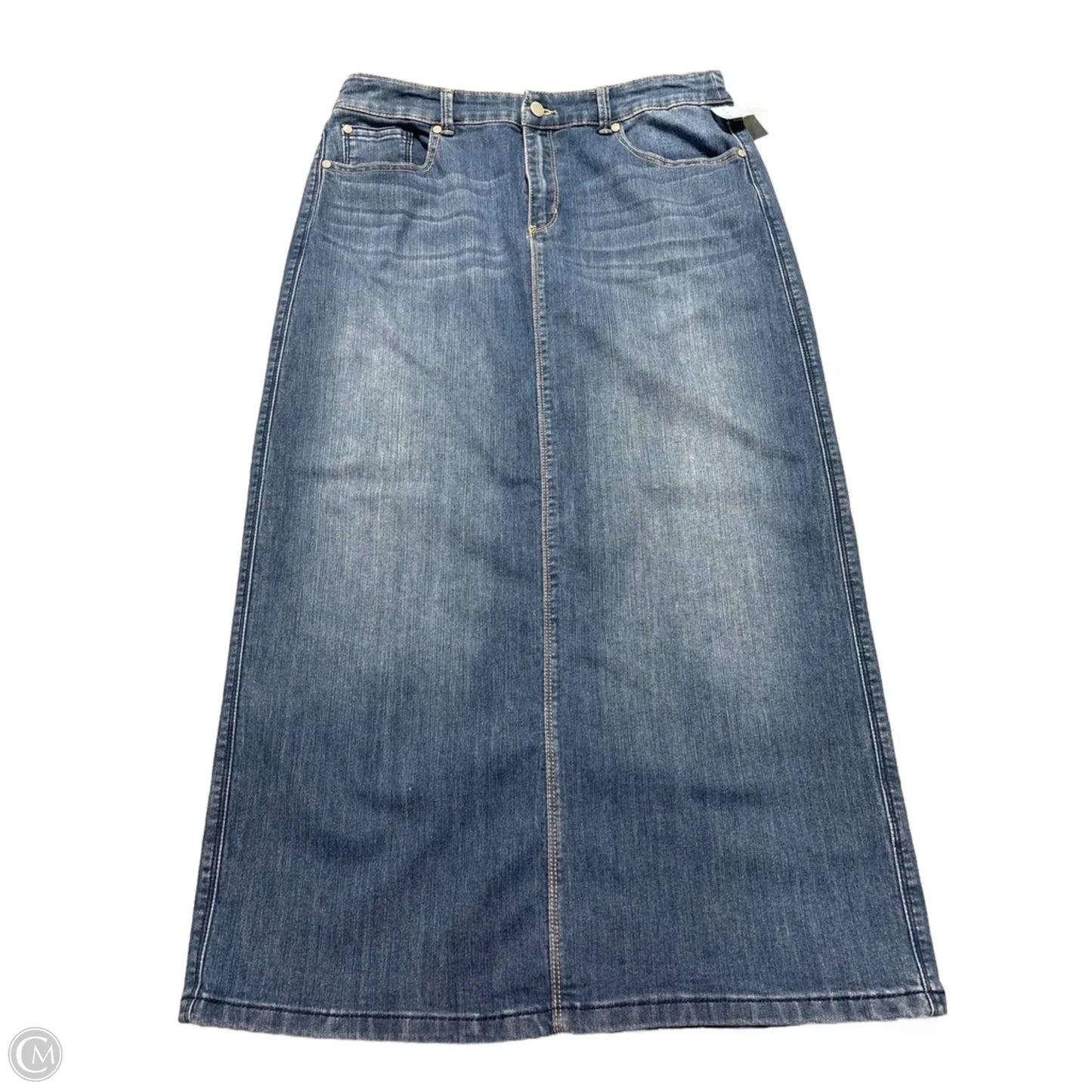 Skirt Maxi By Christopher And Banks In Blue Denim, Size: 12