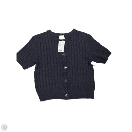 Sweater Short Sleeve By H&m In Navy, Size: M
