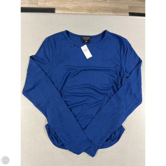 Top Long Sleeve By Banana Republic In Blue, Size: M
