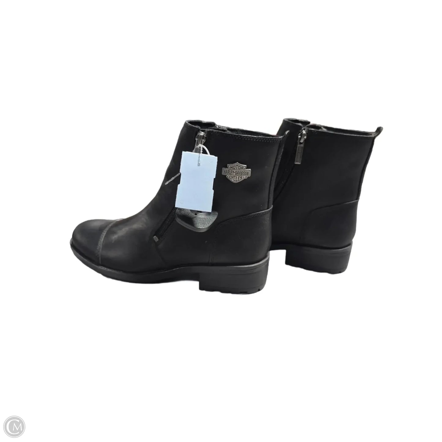 Boots Ankle Flats By Harley Davidson In Black, Size: 9.5