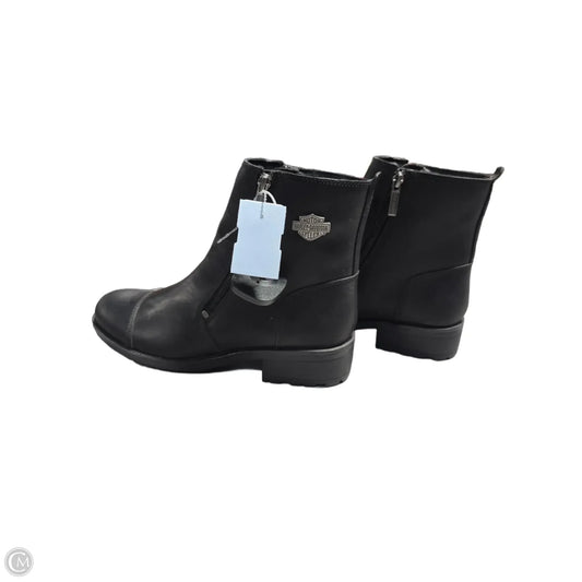 Boots Ankle Flats By Harley Davidson In Black, Size: 9.5