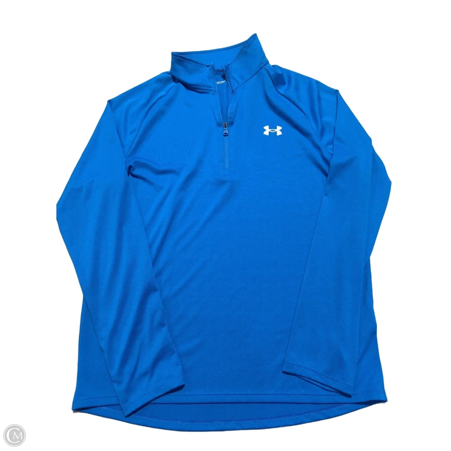 Top Long Sleeve By Under Armour In Blue, Size: M