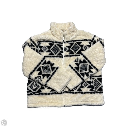 Jacket Fleece By Lucky Brand In Cream, Size: L