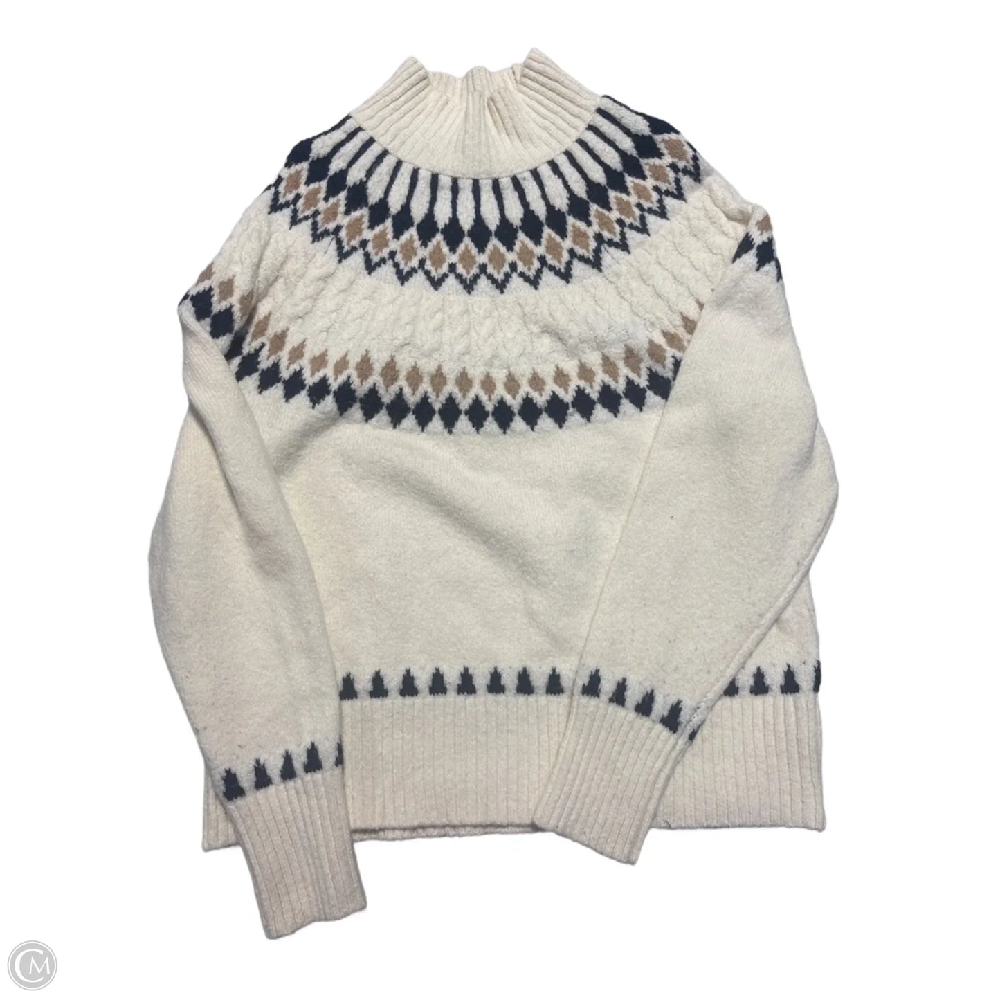 Sweater By Nicole By Nicole Miller In Cream, Size: M