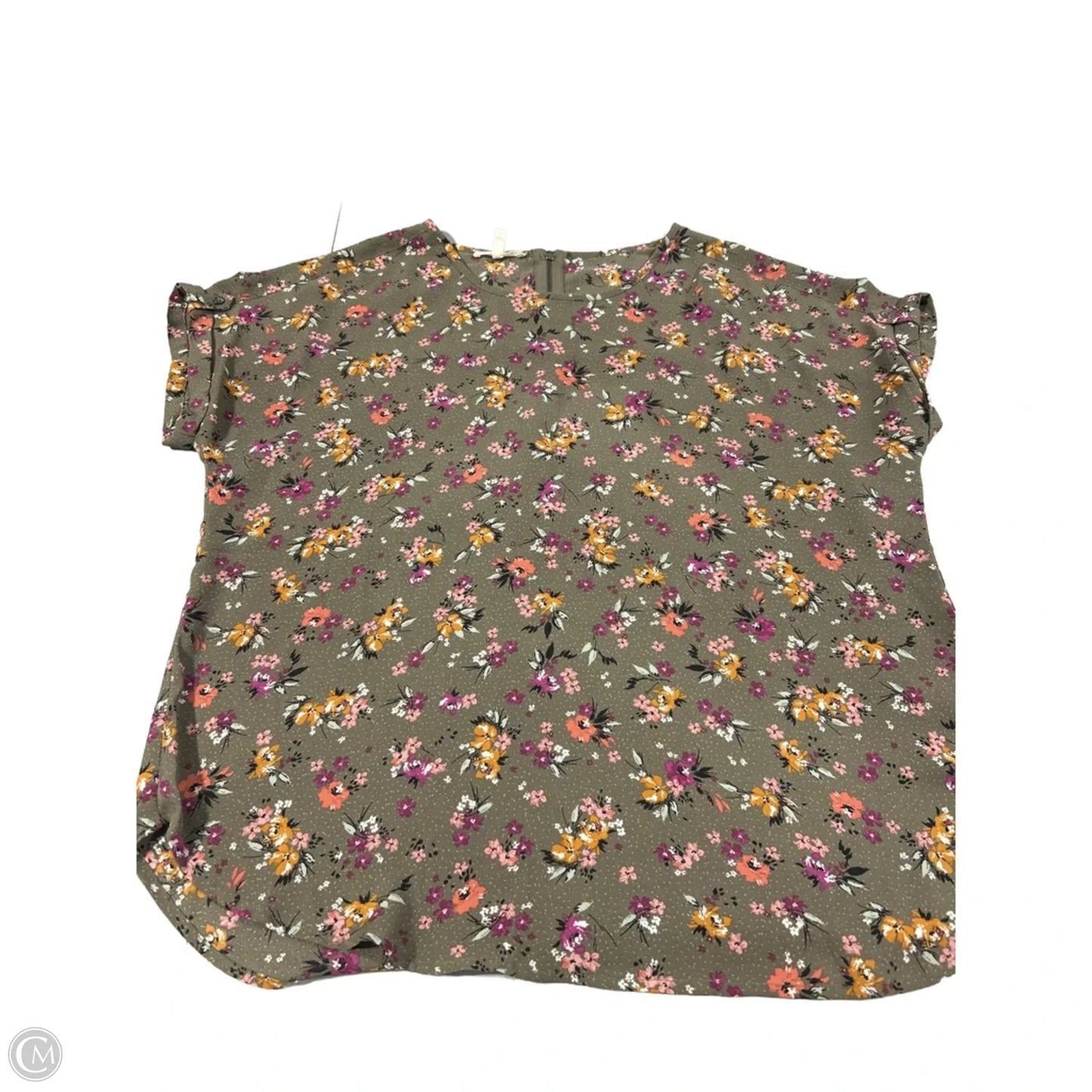 Top Short Sleeve By Maurices In Floral Print, Size: S