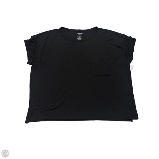 Top Short Sleeve By American Eagle In Black, Size: L