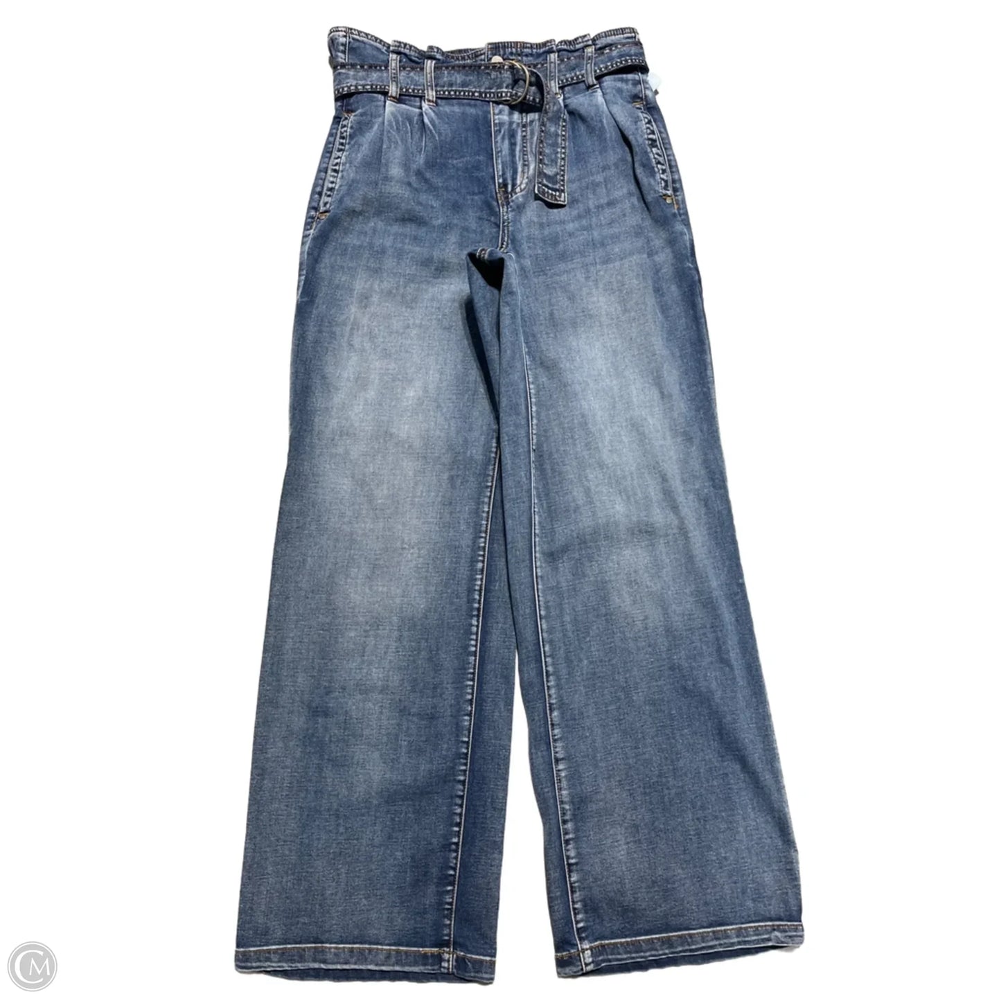 Jeans Wide Leg By Tribal In Blue Denim, Size: 8