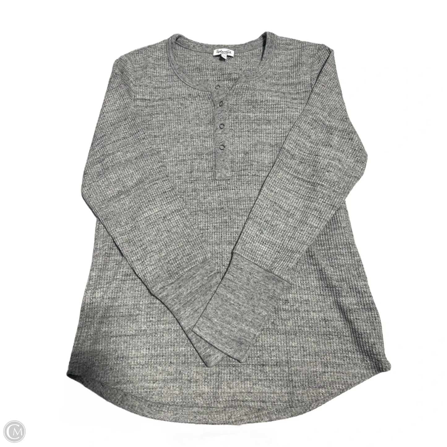 Top Long Sleeve Basic By Splendid In Grey, Size: M