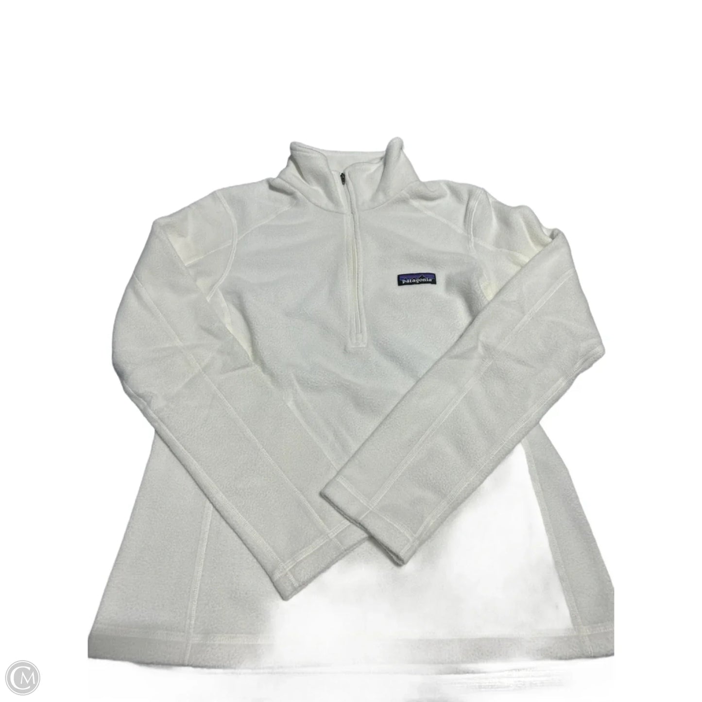 Top Long Sleeve By Patagonia In White, Size: S