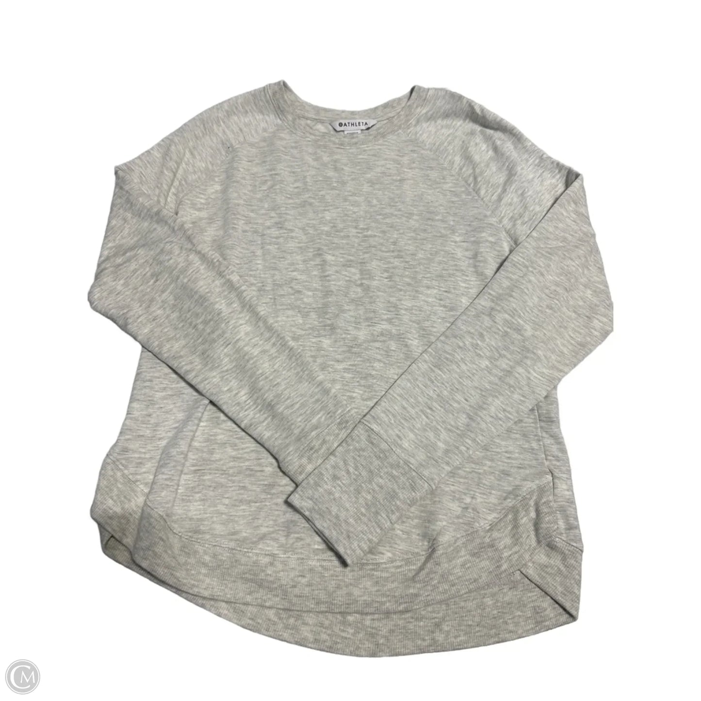 Top Long Sleeve By Athleta In Grey, Size: Sp