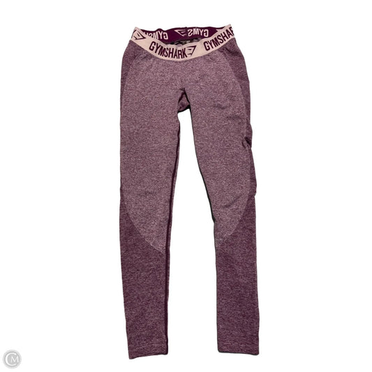 Athletic Leggings By Gym Shark In Purple, Size: M