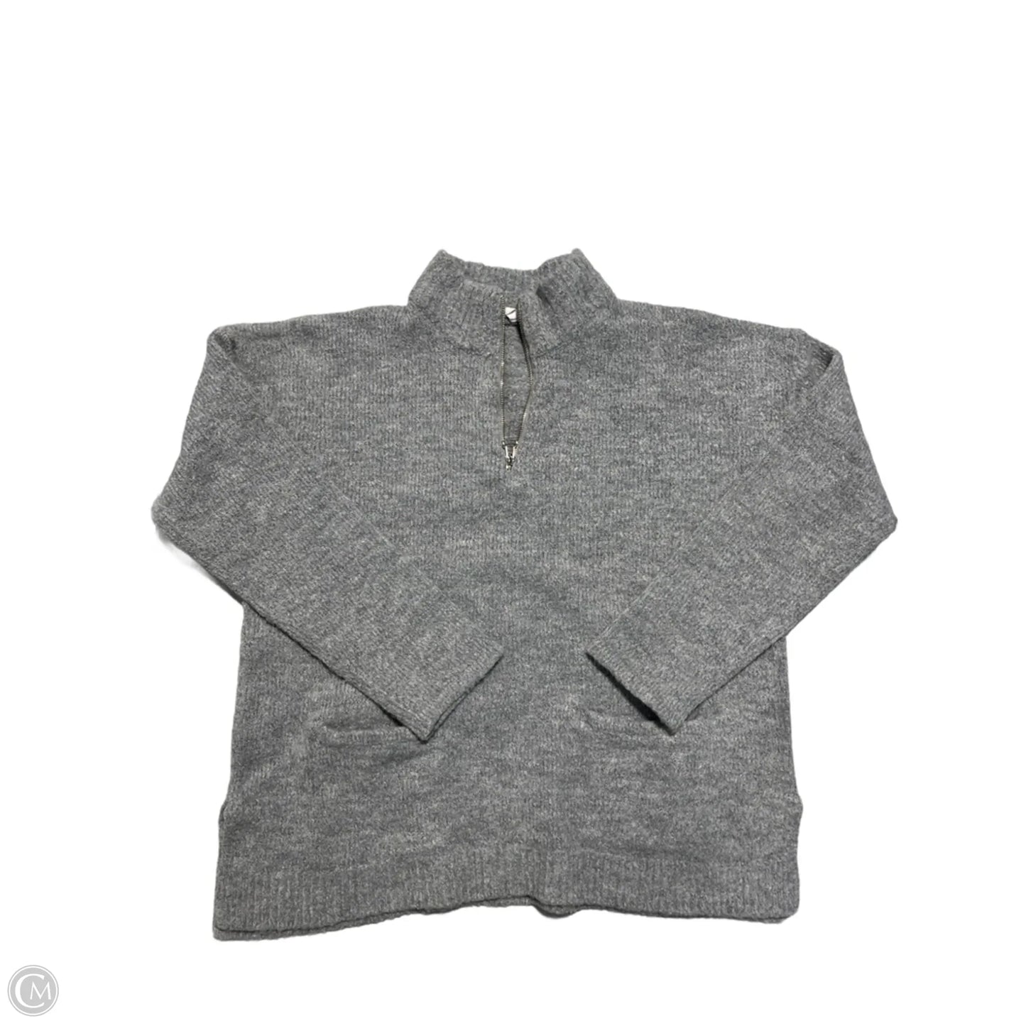 Sweater By Cable And Gauge In Grey, Size: L