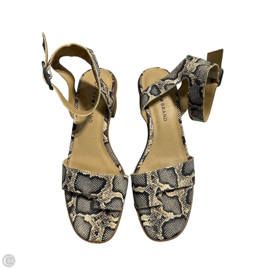 Shoes Heels Block By Lucky Brand In Snakeskin Print, Size: 8.5