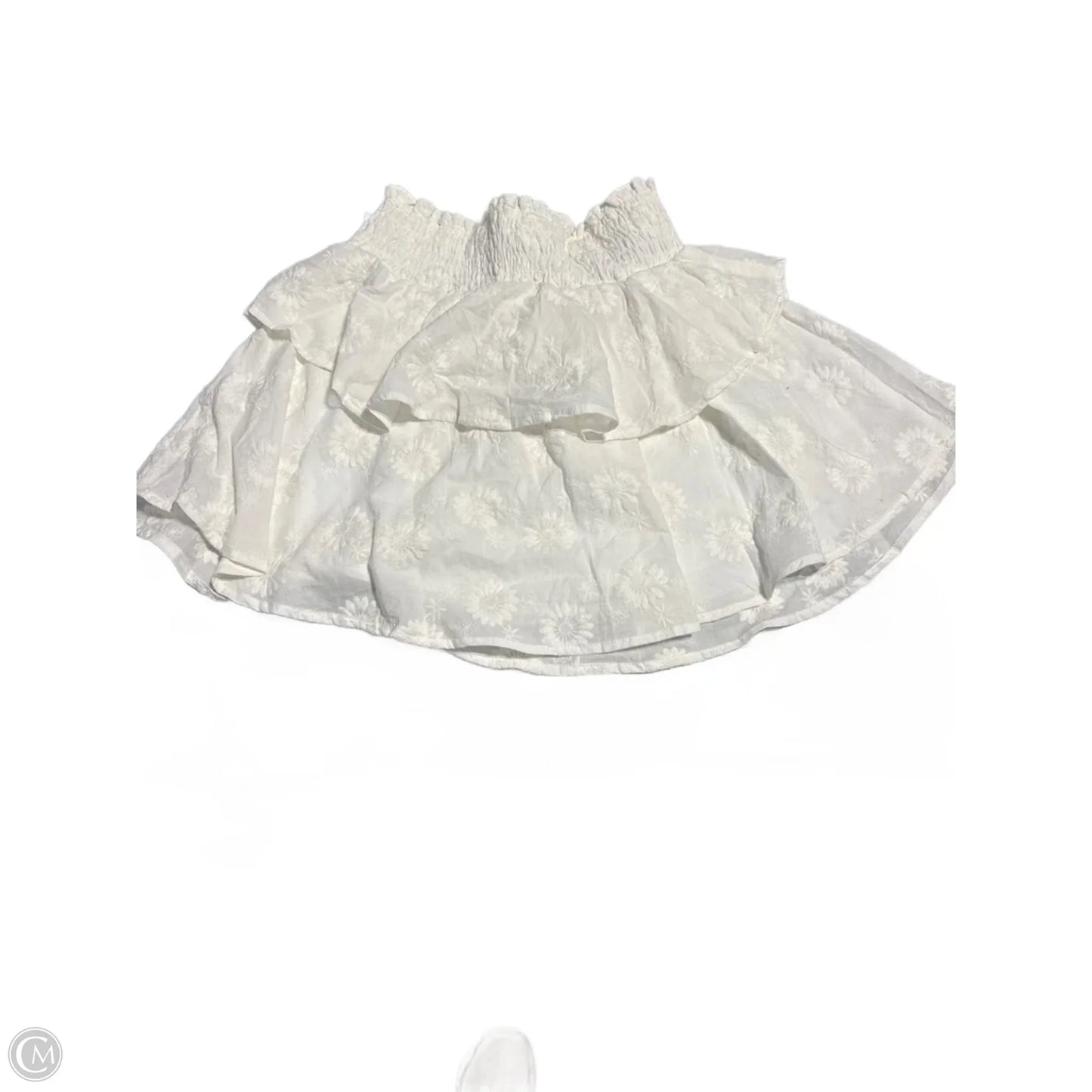 Skirt Mini & Short By Dee Elly In White, Size: S