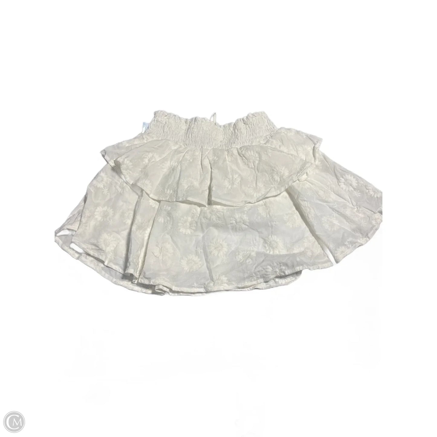 Skirt Mini & Short By Dee Elly In White, Size: L