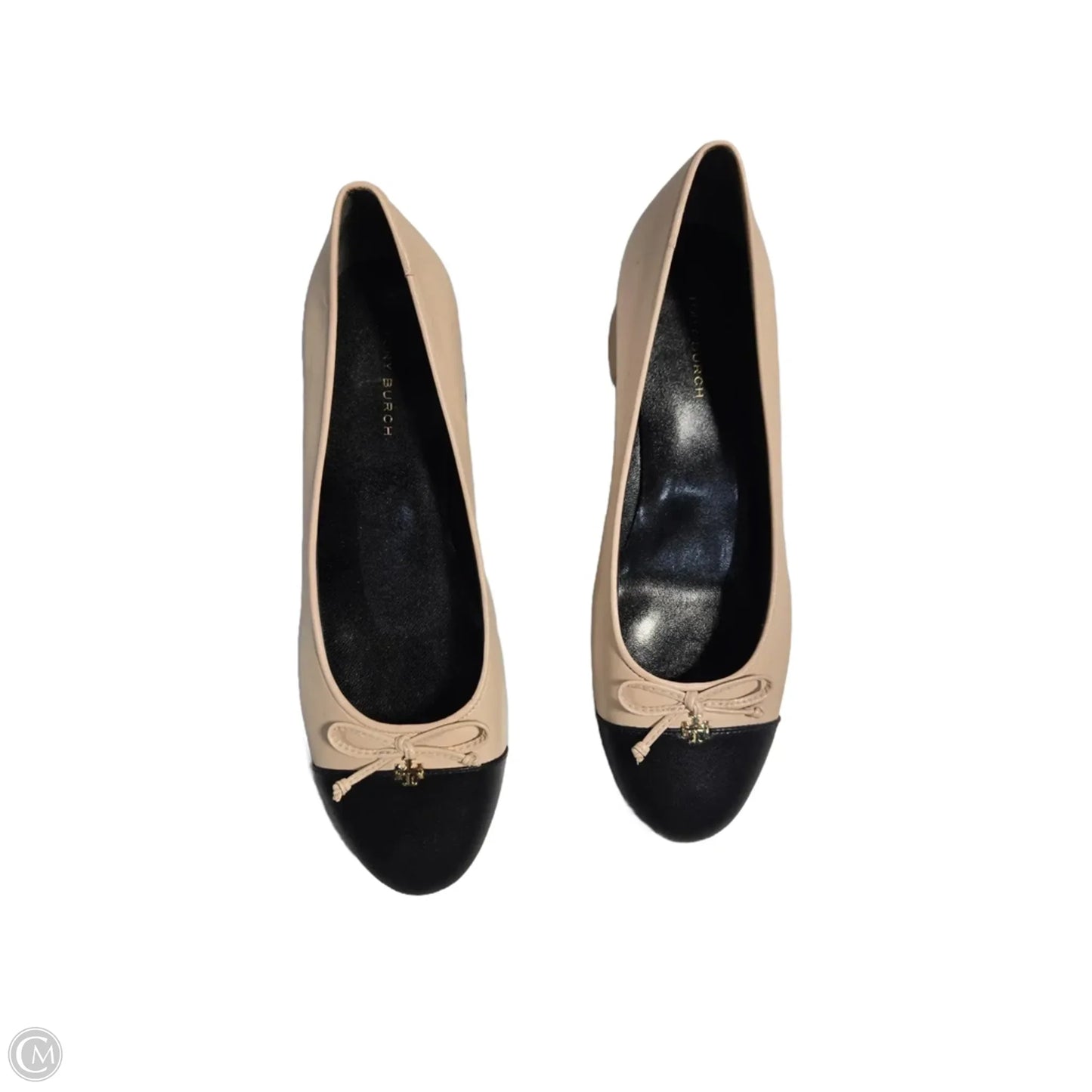 Shoes Designer By Tory Burch In Black & Tan, Size: 6.5