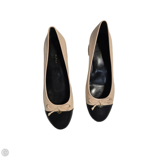 Shoes Designer By Tory Burch In Black & Tan, Size: 6.5