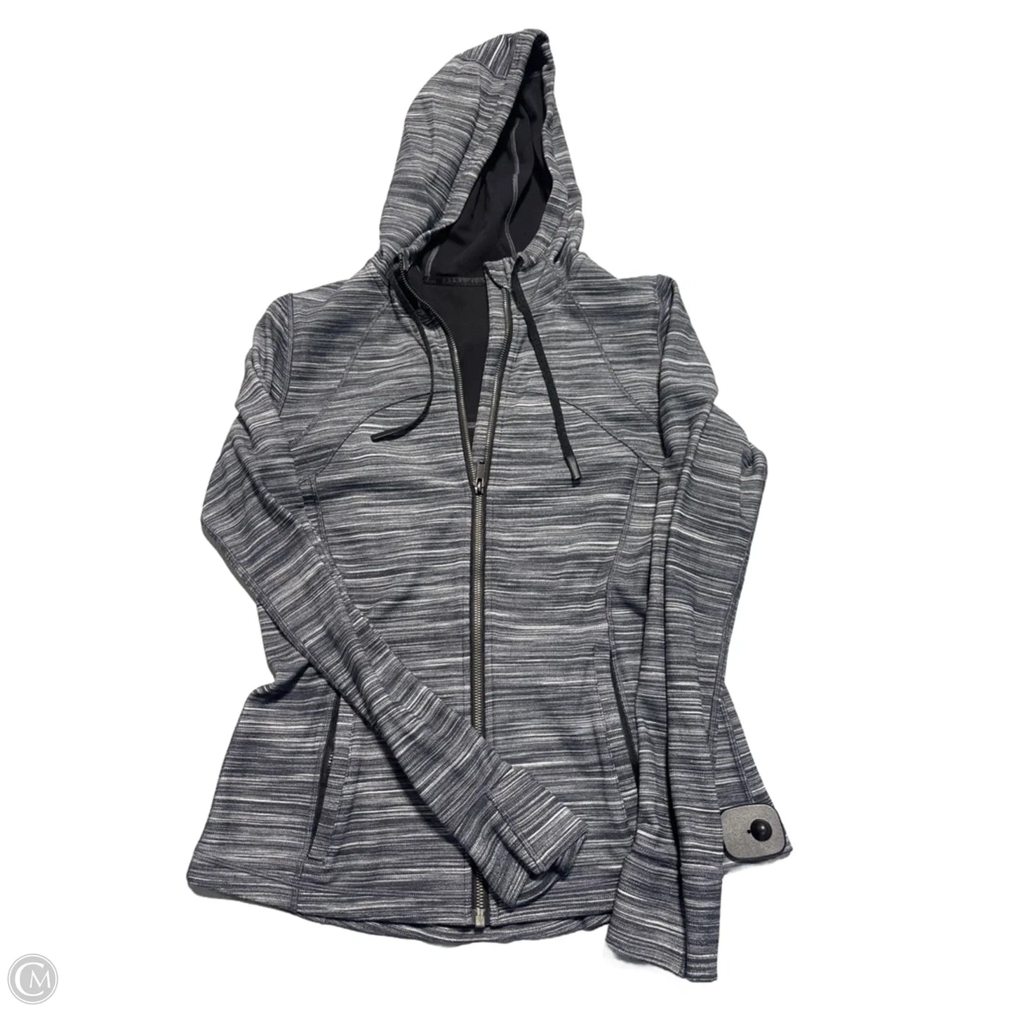 Athletic Jacket By Lululemon In Grey, Size: 12