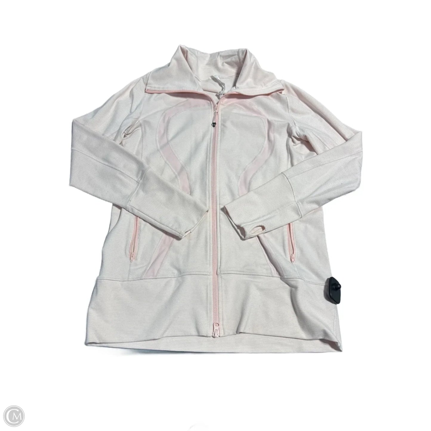 Athletic Jacket By Lululemon In Pink, Size: 12