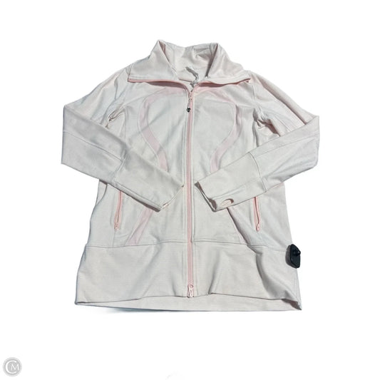 Athletic Jacket By Lululemon In Pink, Size: 12