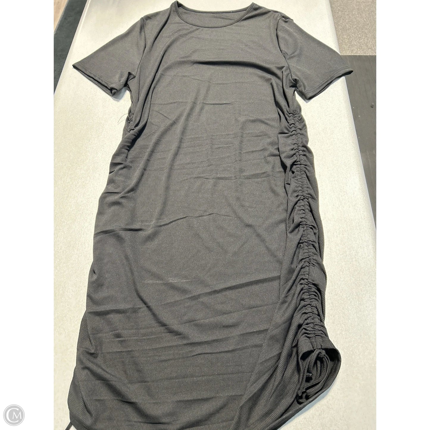 Dress Casual Midi By Shein In Black, Size: 1x