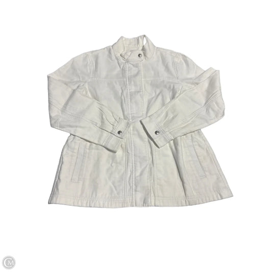 Jacket Denim By J. Crew In White Denim, Size: M