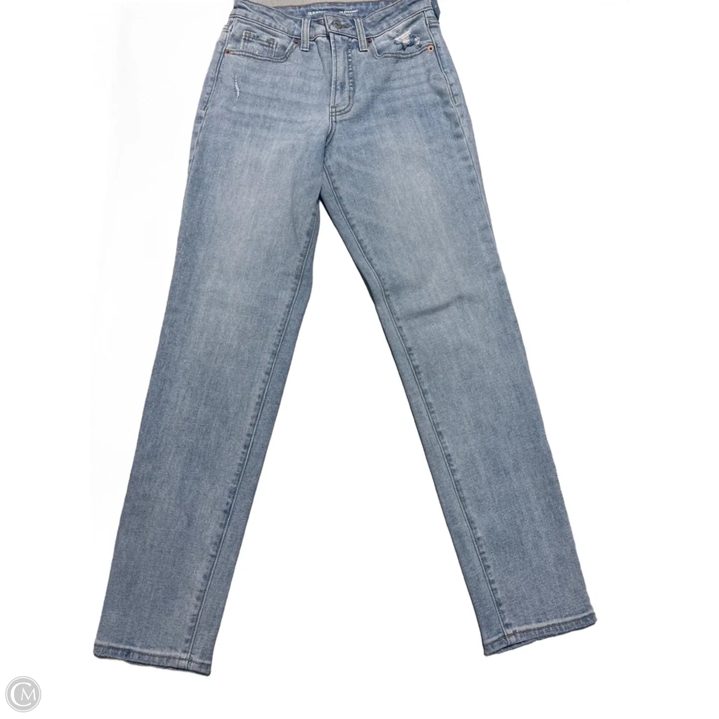 Jeans Straight By Old Navy In Blue Denim, Size: 0