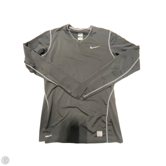 Athletic Top Long Sleeve Crewneck By Nike In Black, Size: S