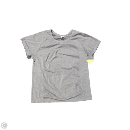 Athletic Top Short Sleeve By Cme In Grey, Size: Xl