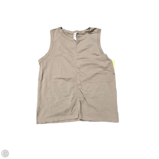 Athletic Tank Top By Yogalicious In Brown, Size: L