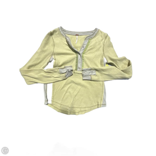 Top Long Sleeve By Free People In Green, Size: S