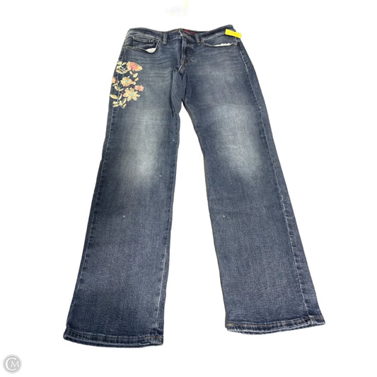 Jeans Straight By Lucky Brand In Blue Denim, Size: 8