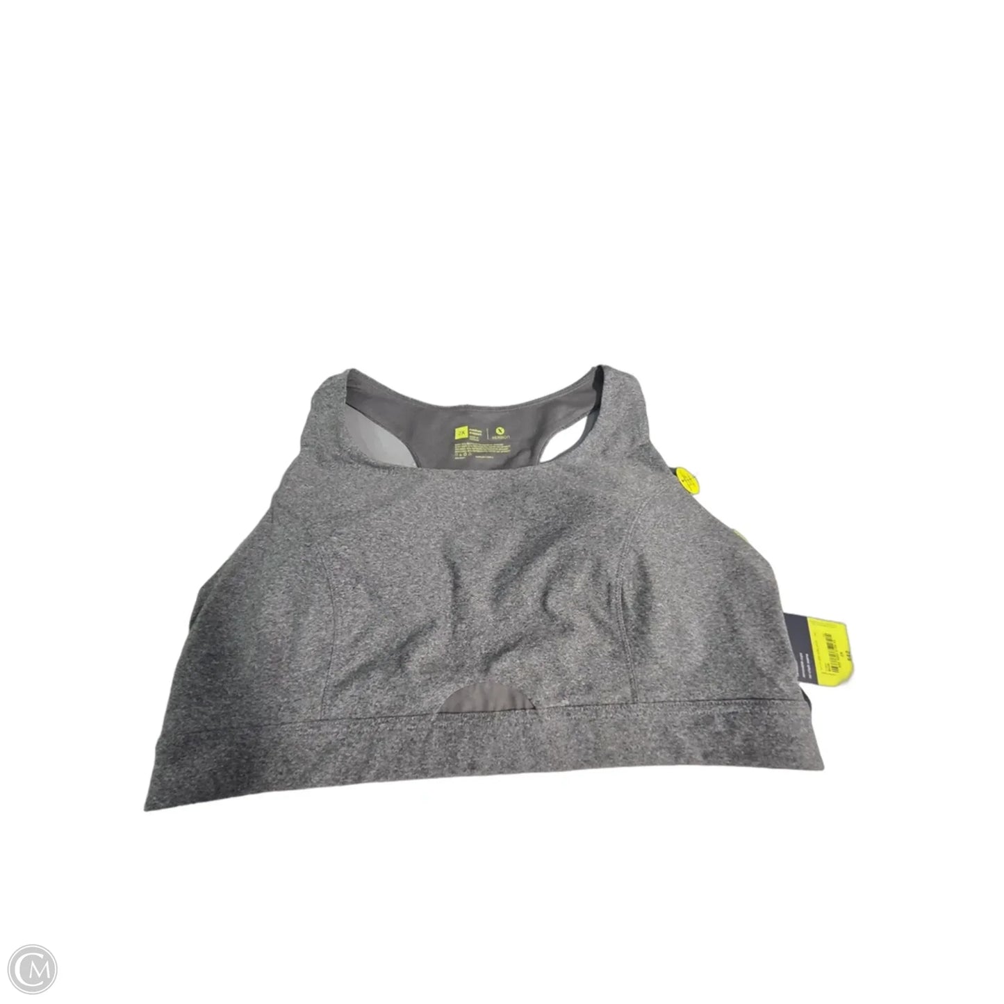 Athletic Bra By Xersion In Grey, Size: 2x